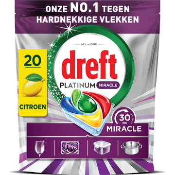 Dreft Platinum Miracle All In One, 20X
