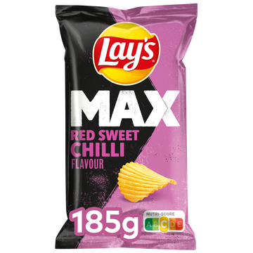 Lay's Max Ribbel Chips Red Sweet Chilli 185 gr