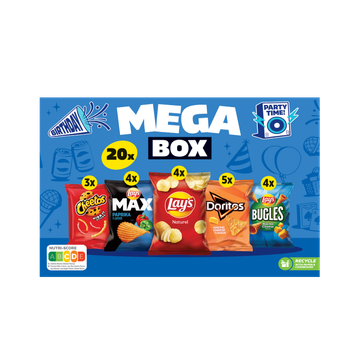 Lay's Cheetos Doritos Mega Box Multipack Chips 20 pack