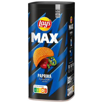 Lay's Max Ribbel Chips Paprika Snackbox 125 gr