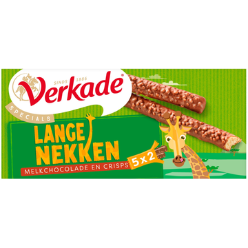 Verkade Lange Nekken Melkchocolade koekjes 5x2 stuks
