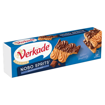Verkade Specials Nobo Sprits koek melkchocolade 150 g