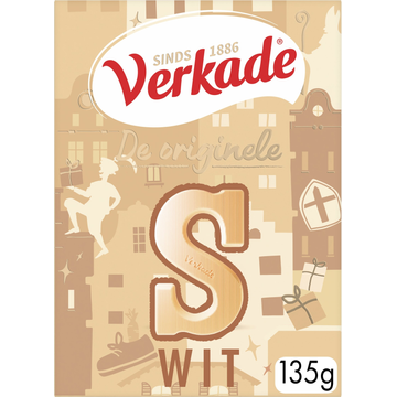Verkade De Originele Wit Letter 135 g