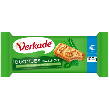 Verkade Duo'tjes Hazelnoot 100 g