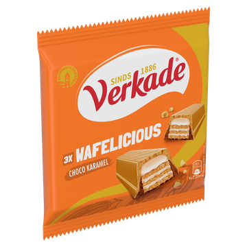 Verkade Wafelicious Choco Karamel 118,5 g