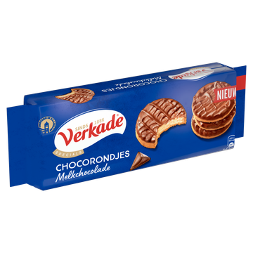 Verkade Chocorondjes Melkchocolade koekjes