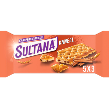 Sultana Knapperige Biscuit Kaneel 5 Stuks 207 g