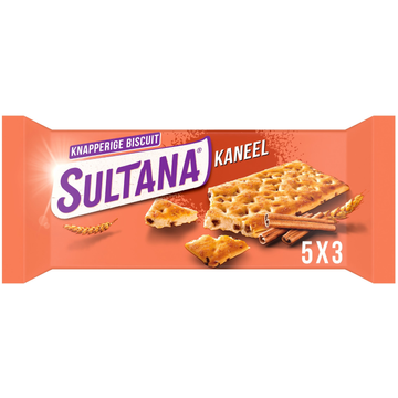 Sultana Knapperige Biscuit Kaneel 5 Stuks 207 g