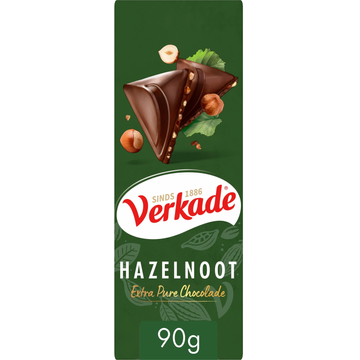 Verkade Reep Extra Puur Hazelnoot 90 g