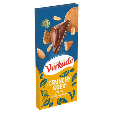 Verkade Crunchy Koek Reep Melk/Pinda 90 g