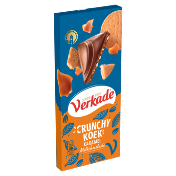 Verkade Crunchy Koek Reep Melk Karamel 90 g