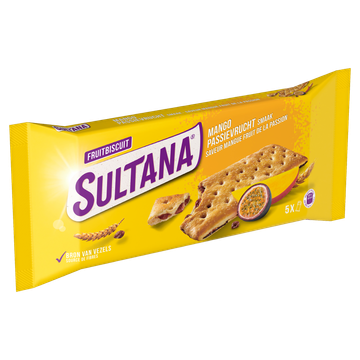 Sultana Fruitbiscuit Mango Passievrucht Smaak 218 g 