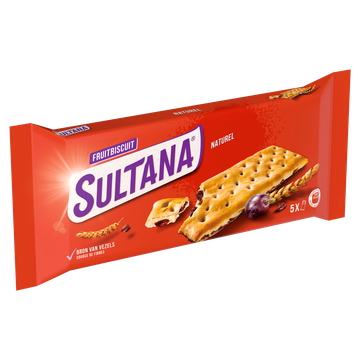 Sultana FruitBiscuit Naturel 5 Stuks 218 g