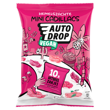 Autodrop Hemelszachte Mini Cadillacs 10 Stuks 200 g
