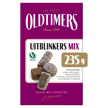 Oldtimers Uitblinkers Mix Gesuikerd & Gecoat 235 g