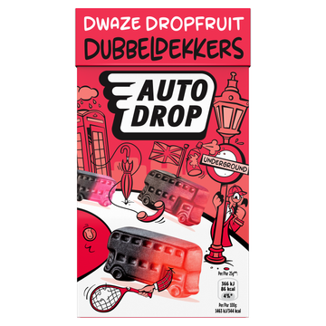 Autodrop Dwaze Dropfruit Dubbeldekkers 280 g