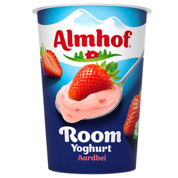 Almhof Roomyoghurt Aardbei 500 g