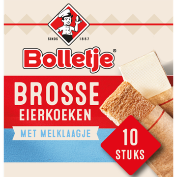 Bolletje Brosse Eierkoeken met Melklaagje 10 Stuks 155 g