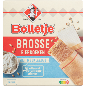 Bolletje Brosse Eierkoeken met Melklaagje 10 Stuks 155 g