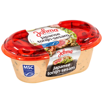 JOHMA verpakte salades Japanse tonijn-sesamsalade MSC 175g kuipje