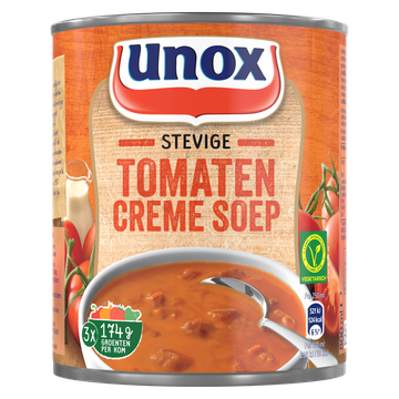 Unox Soep In Blik Stevige Tomaten Crème 800 ml
