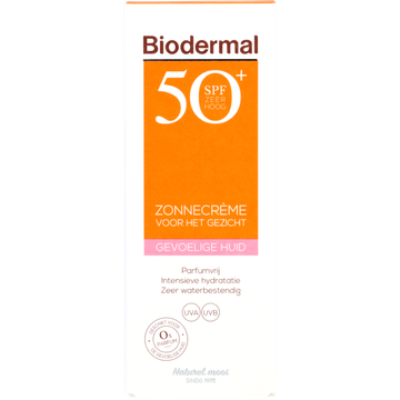 Biodermal Gevoelige Huid Zonnecrème SPF 50+ 50 ML