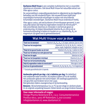 Davitamon Multivitamines voor Vrouwen 60 Tabletten