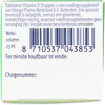 Davitamon Voedingssupplement Vitamine D Druppels 25ml