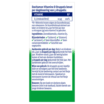 Davitamon Voedingssupplement Vitamine D Druppels 25ml