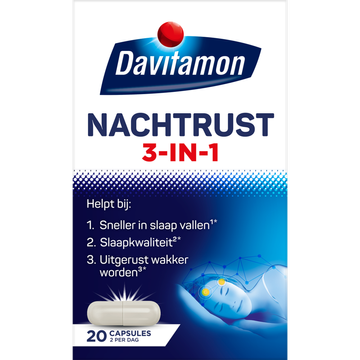 Davitamon Voedingssupplement  Nachtrust 3-in-1 20 caps