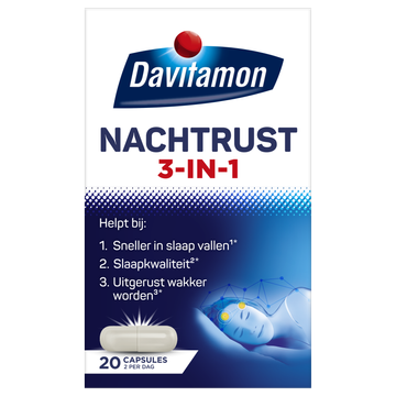 Davitamon Voedingssupplement Nachtrust 3-in-1 20 caps