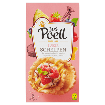 Jos Poell Suiker Schelpen 6 Stuks 100 g
