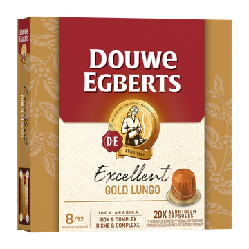 Douwe Egberts Excellent Gold Lungo 7 Capsules 20 Stuks 104 g