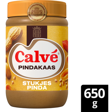 Calvé Pindakaas Stukjes Pinda 650 g