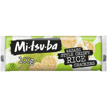 Mitsuba Wasabi Style Crispy Rice Crackers 100 g