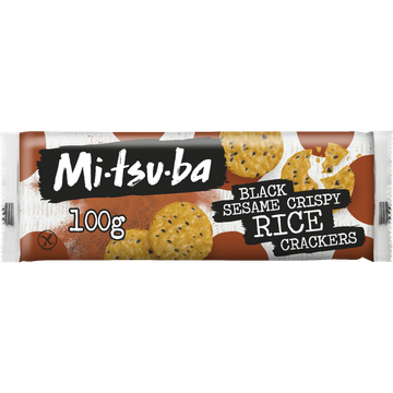 Mitsuba Black Sesame Crispy Rice Crackers 100 g
