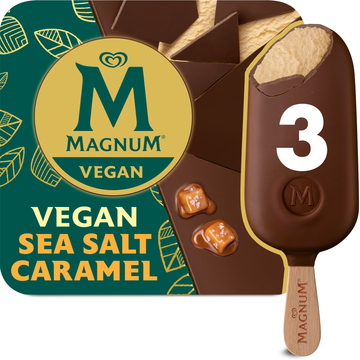 Magnum IJs Vegan Sea Salt Caramel 3 stuks 3 x 90ml