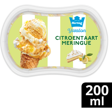 Hertog IJssalon Mini IJs Citroentaart Meringue 200 ml