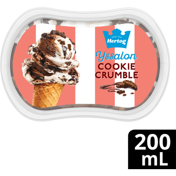 Hertog IJssalon Mini IJs Cookie Crumble 200 ml