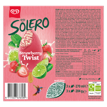 Ola Solero Strawberry Twist 3x90 ml