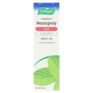 A.Vogel Cinuforce neusspray extra forte 20 ml doos