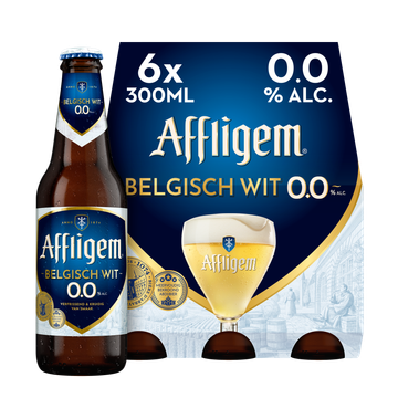 Affligem Belgisch Wit 0.0 Bier Fles 6 x 300ml