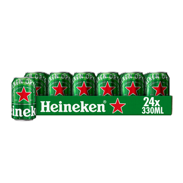 Heineken Premium Pilsener Bier Blik 24 x 330ml Tray