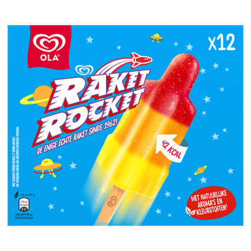 Ola IJs Raket 12 stuks 12 x 55ml