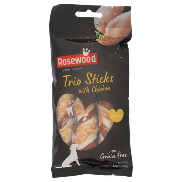 Rosewood Trio Sticks Medium 3 Stuks