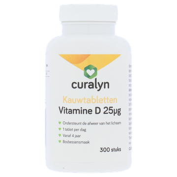 Curalyn Vitamine D 25mg Kauwtabletten 300 Stuks