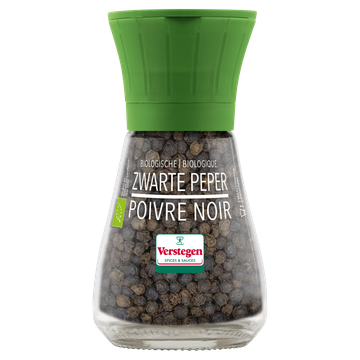 Verstegen Biologische Zwarte Peper met Molen 38 g