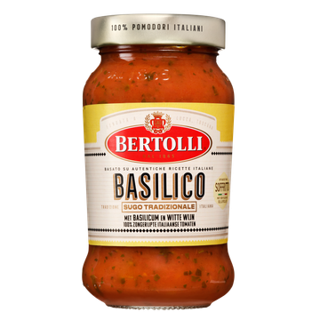 Bertolli Sugo Tradizionale Basilico Pastasaus 400 g