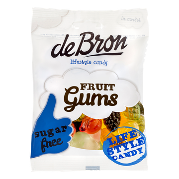 De Bron Fruit-Gums Suikervrij 100 g