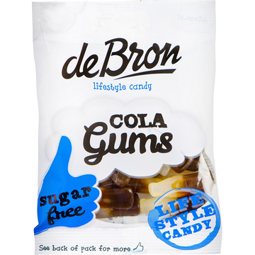 De Bron Cola Gums Sugarfree 100 g